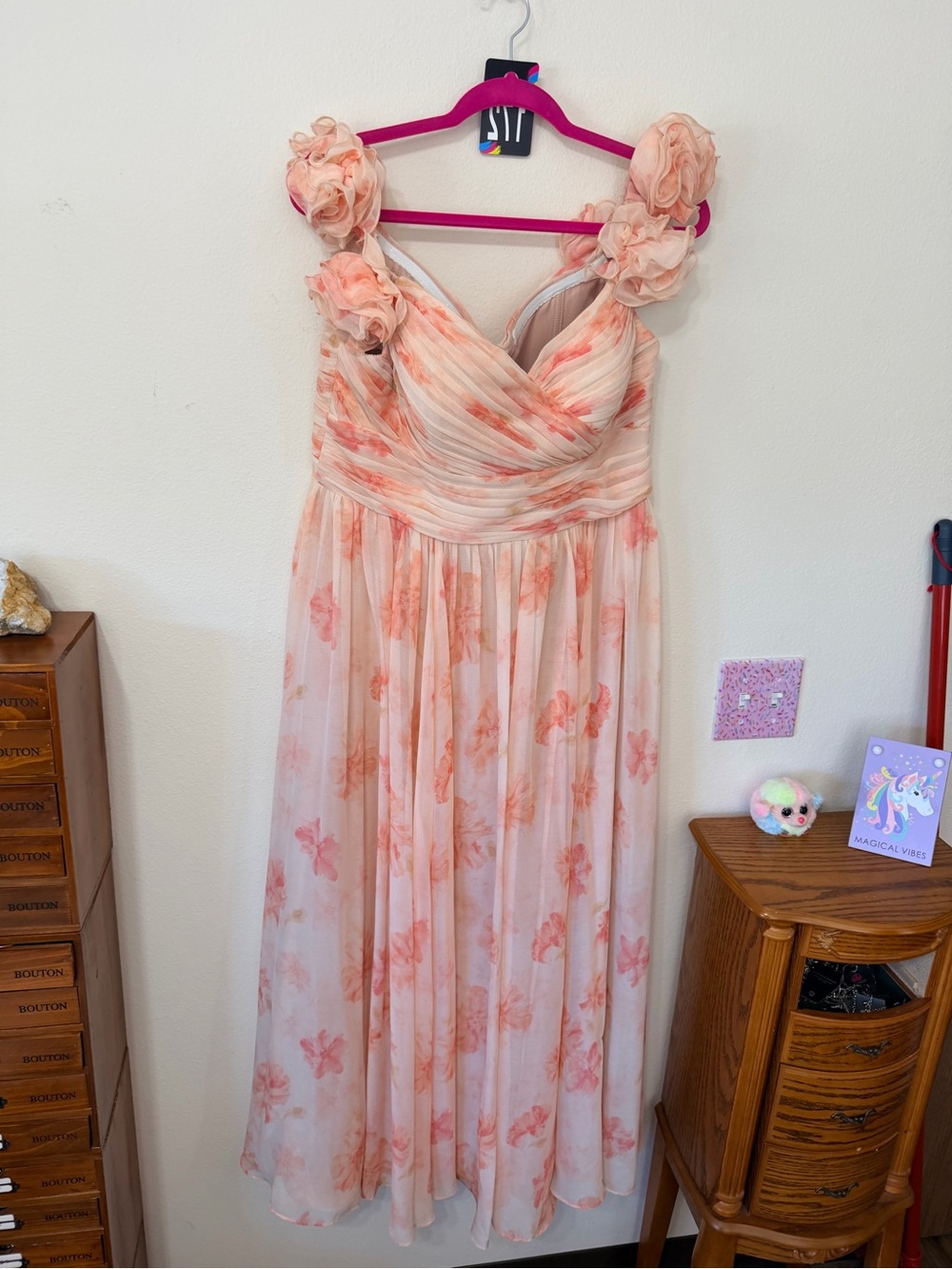Tania Peach Azazie Atelier maxi dress size 14 - Picture 2 of 9